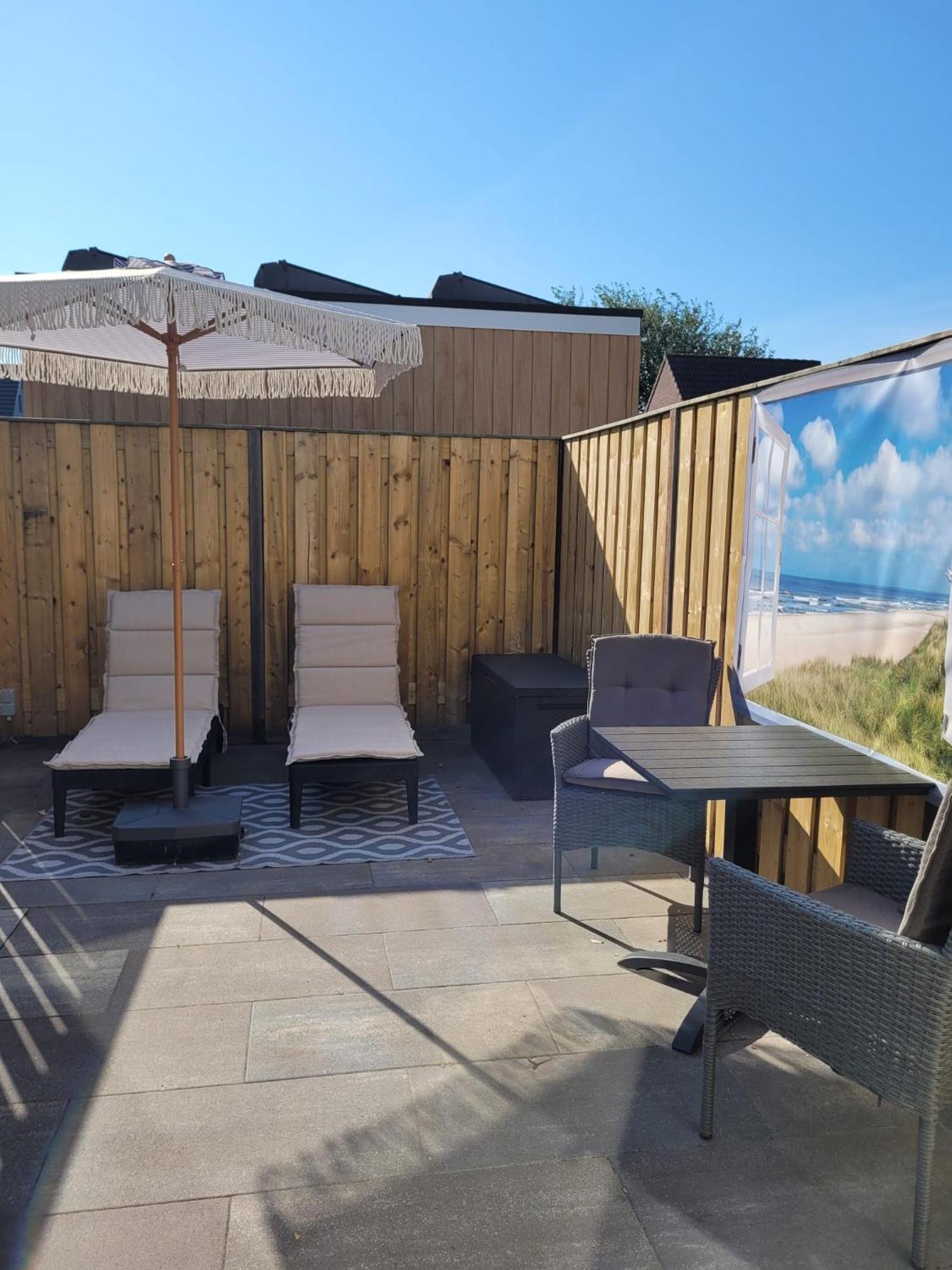 Luxe Kamer Langendam 48 Met Prive Terras Zoutelande Exteriör bild