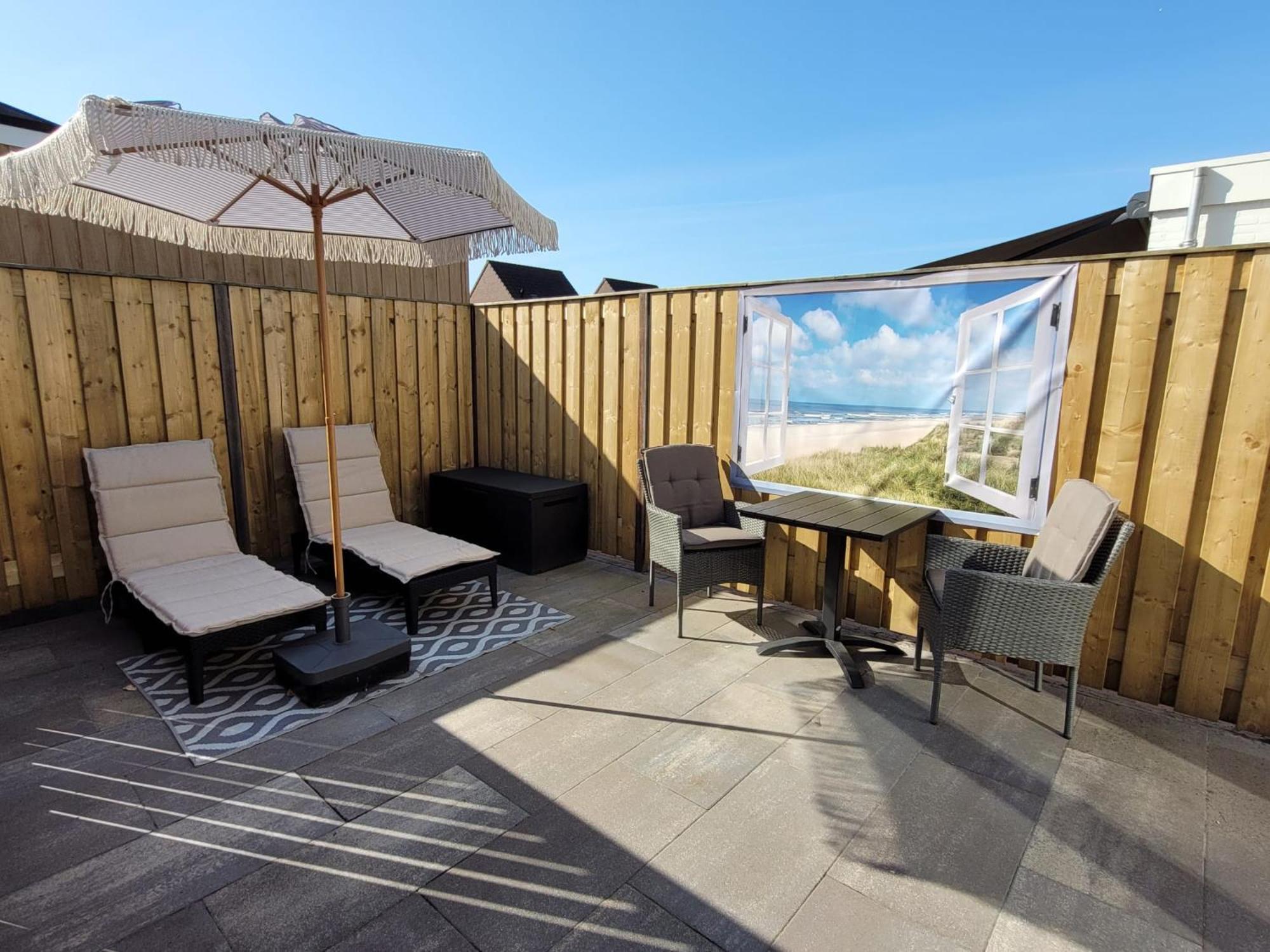 Luxe Kamer Langendam 48 Met Prive Terras Zoutelande Exteriör bild